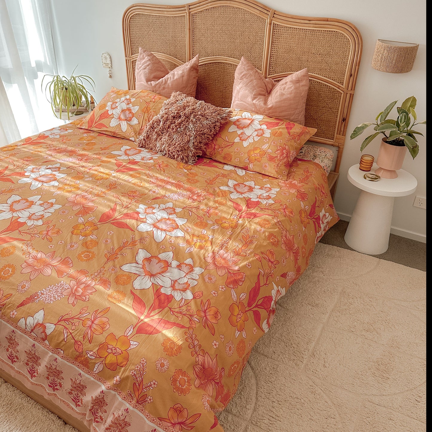 Autumn Grace Quilt Cover Set in : Caramel