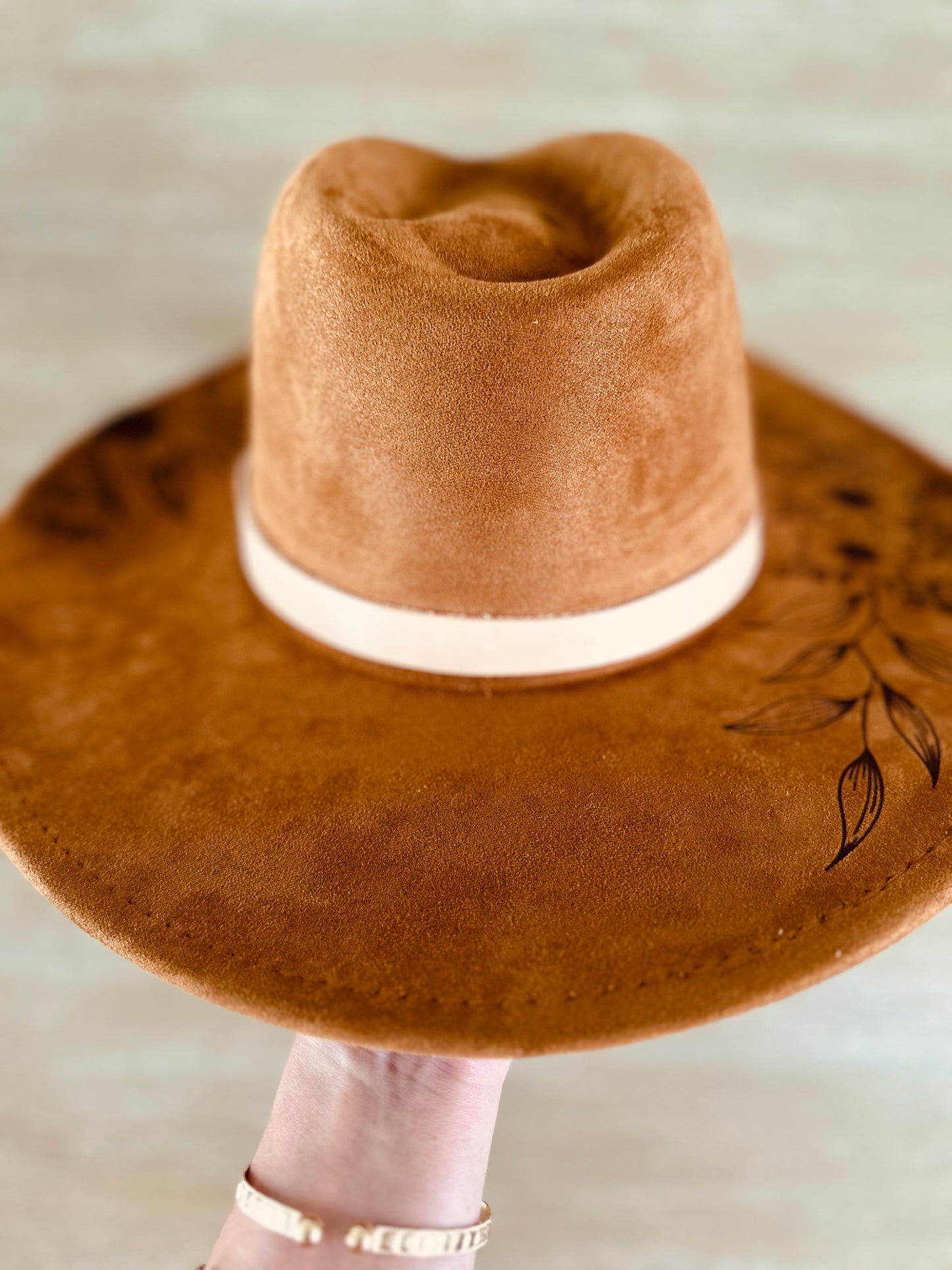 African Turquoise Leather Hat Band