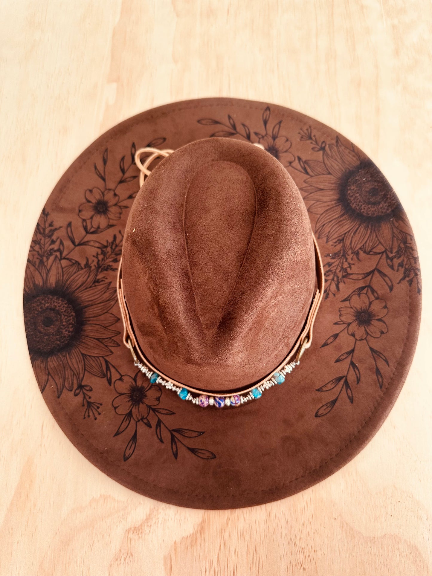 The Wildflower Bloom Hat - Chocolate Brown