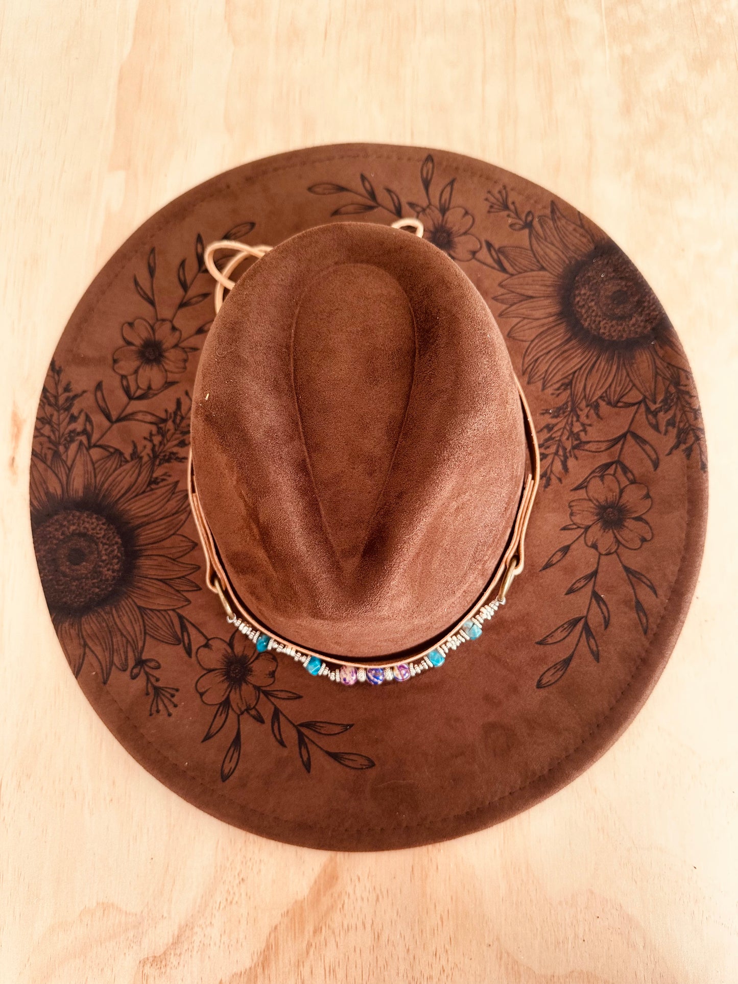 The Wildflower Bloom Hat - Chocolate Brown