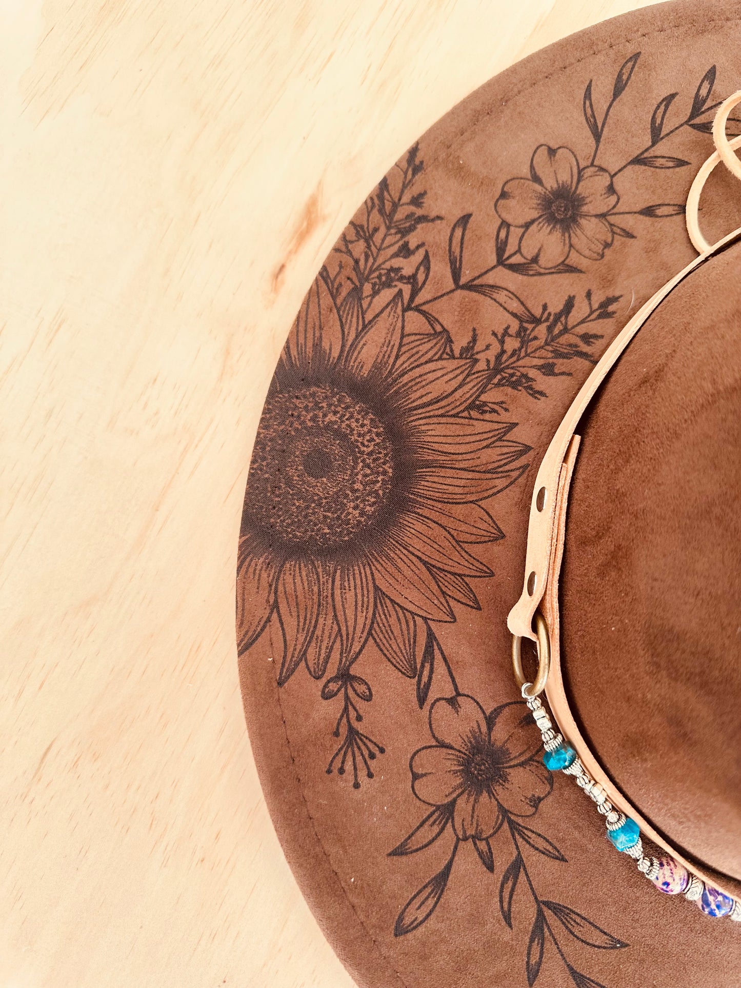 The Wildflower Bloom Hat - Chocolate Brown