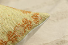 Load image into Gallery viewer, Oceania Cushion Cover - In mint Green &amp; Marigold Orange
