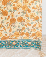 Load image into Gallery viewer, Seashell Throw Rug in Turquoise Blue &amp; Sandy beige
