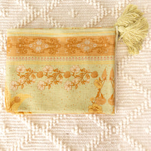 Load image into Gallery viewer, Oceania Throw Rug in Mint Green &amp; Marigold Orange
